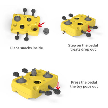 🧠 Jouet Interactif Intelligent pour Chat – Anti-étouffement, Résistant & Hygiénique 🐾