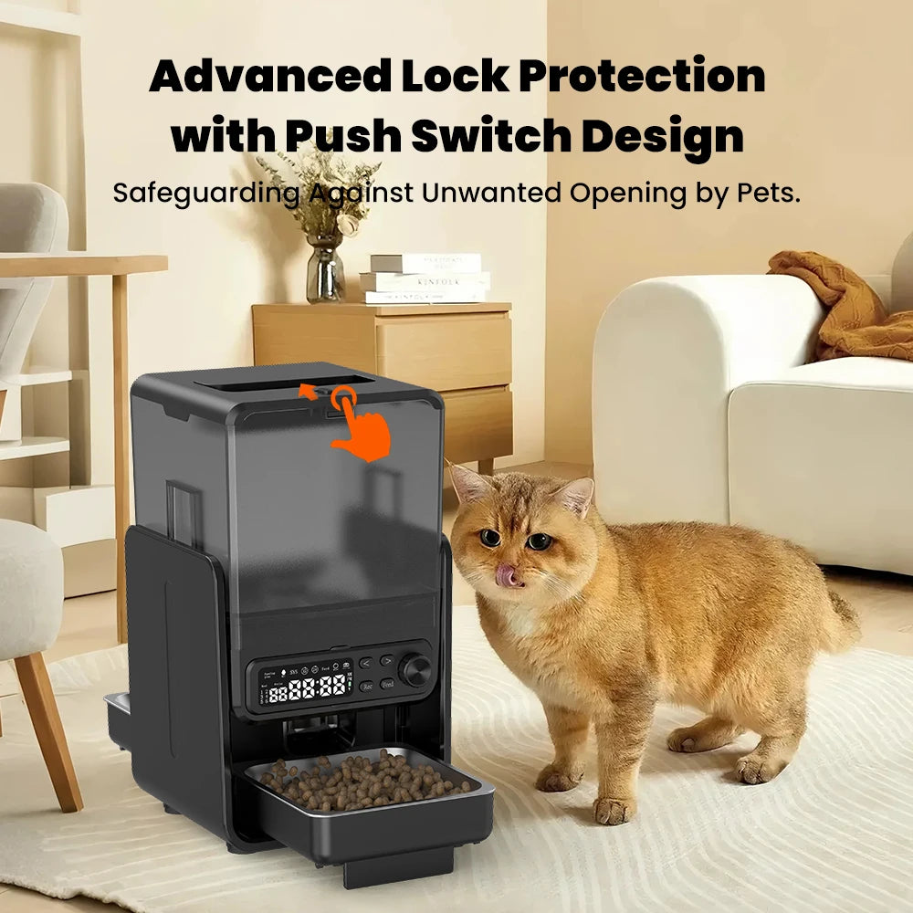 Distributeur Automatique Intelligent MiaouFeed™ 5L - Nourrissage Programmable & Double Alimentation.