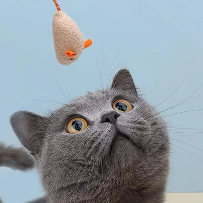 MiaouTech™ Jouets Interactifs en Peluche – Lot de 3 à 7 Souris Durables pour Chats, Tissu Lin Résistant, Idéal pour Jeu d’Intérieur