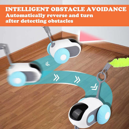 🧠 Jouet Intelligent pour Chat 2 Modes – Voiture Télécommandée Automatique 🐾