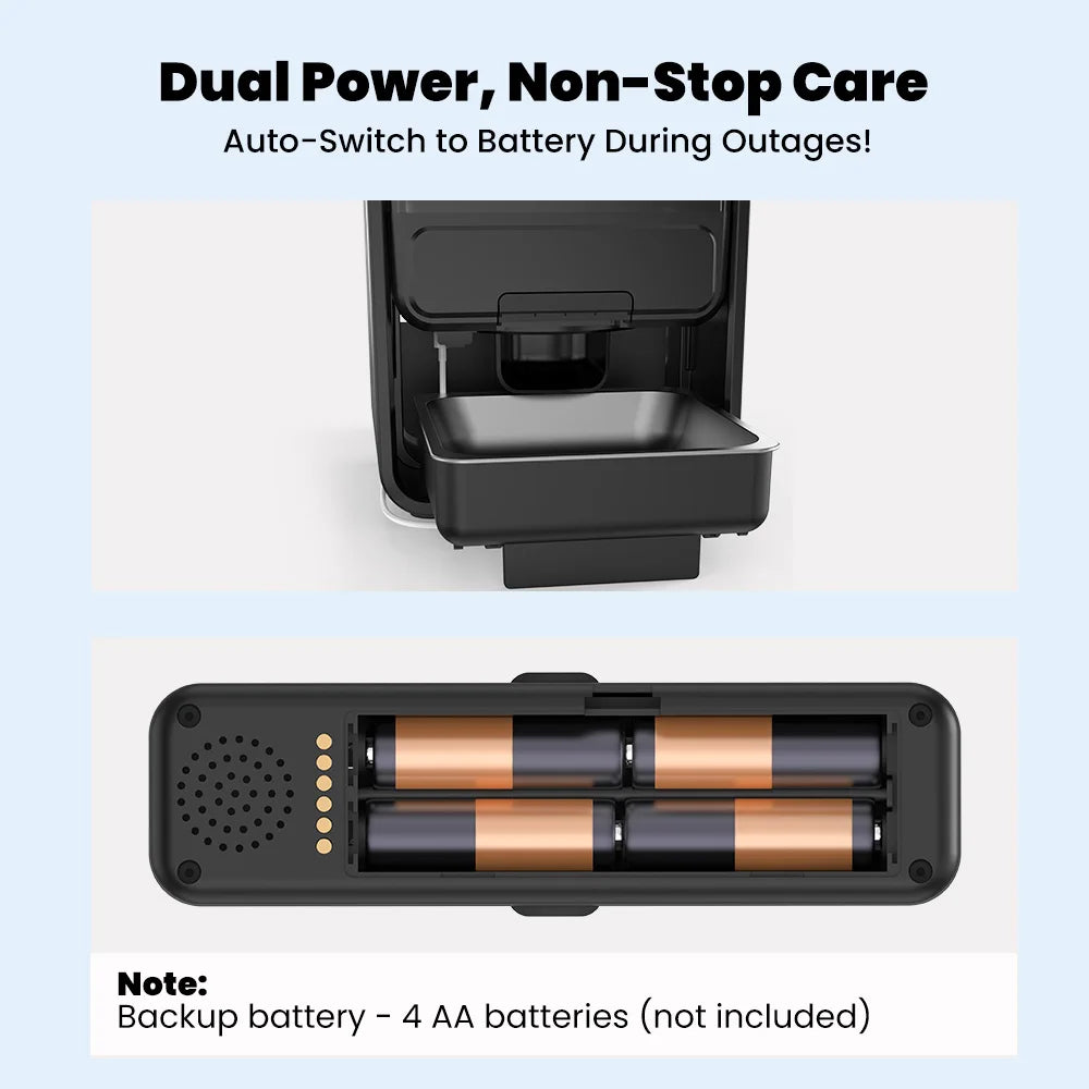 Distributeur Automatique Intelligent MiaouFeed™ 5L - Nourrissage Programmable & Double Alimentation.