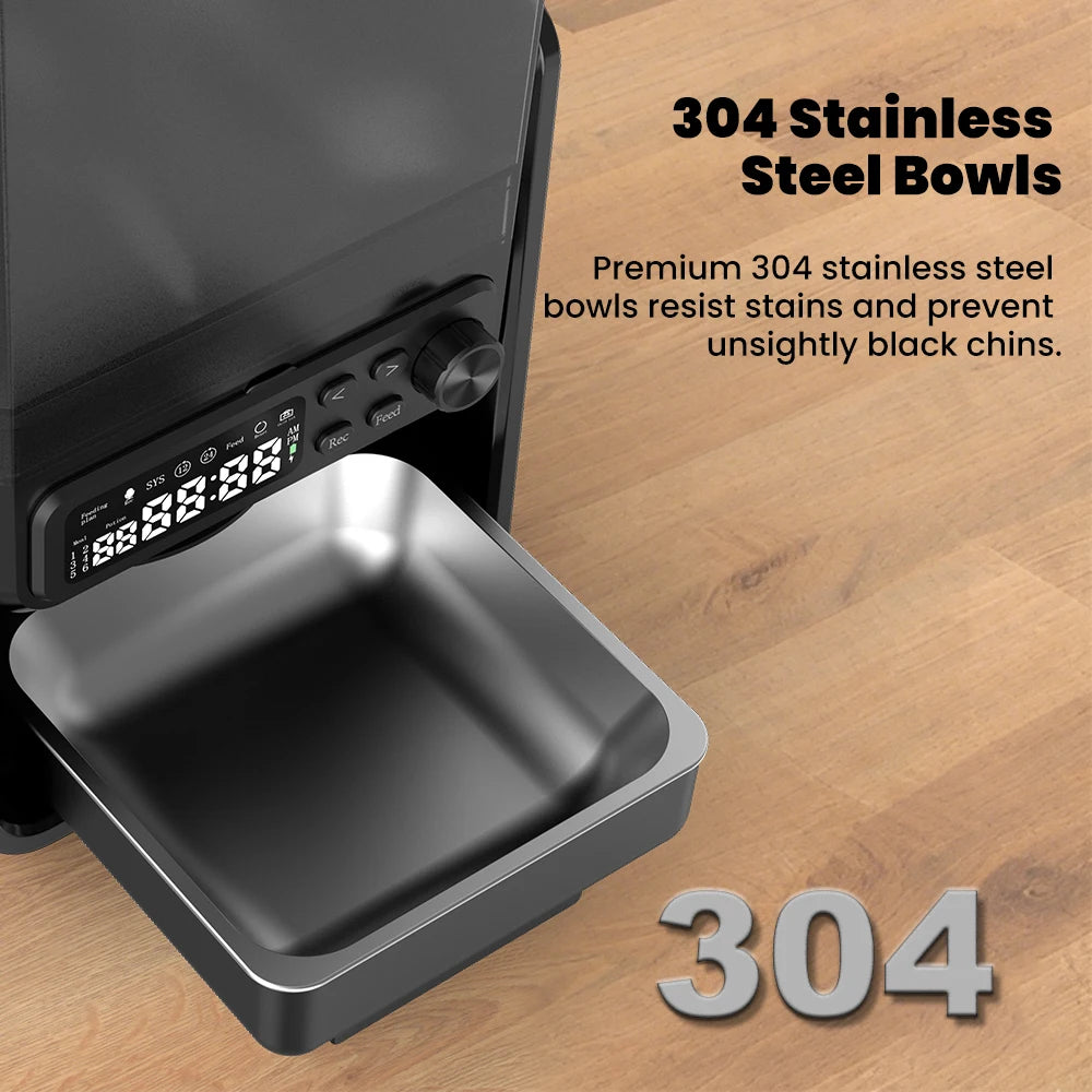 Distributeur Automatique Intelligent MiaouFeed™ 5L - Nourrissage Programmable & Double Alimentation.